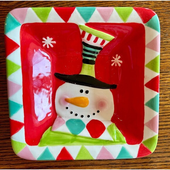 Assortment of 3 Christmas Dishes - Serving Tray, Candy/Treats And Oven Bake EUC - Picture 4 of 5